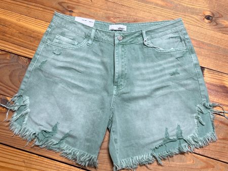 Abstracted Denim Shorts For Cheap