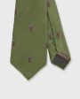 Silk Club Tie in Olive Tree of Life For Discount