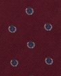 Silk Club Tie in Bourdeaux Dutch Griffin Crest Fashion