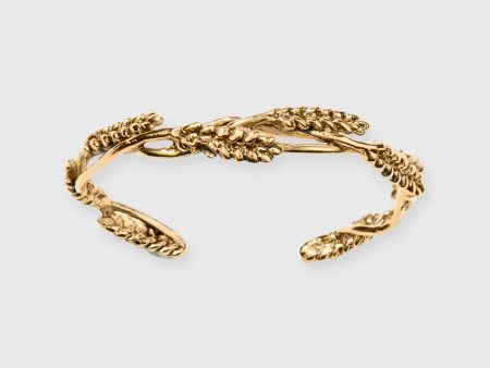 Wheat Bangle in Gold For Cheap