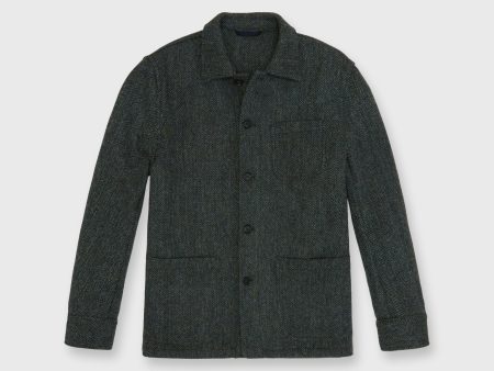 Chore Jacket in Loch Herringbone Harris Tweed Online now