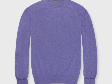 Classic Crewneck Sweater in Hyacinth Cashmere Cheap