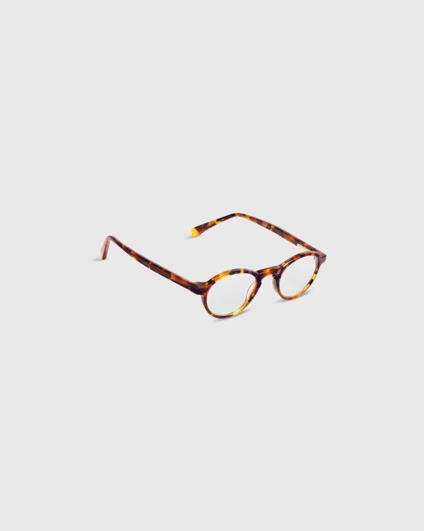 Board Stiff Reading Glasses in Tortoise For Sale