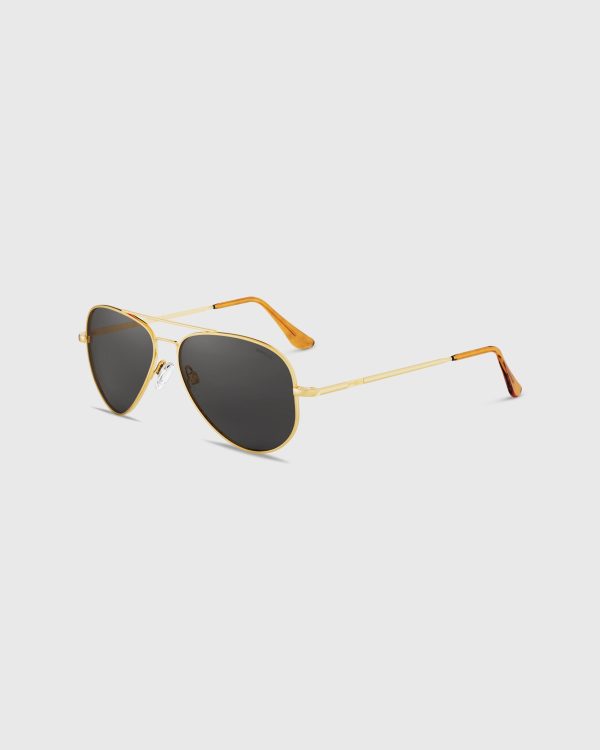 Concorde Sunglasses in 23K Gold American Gray Online Sale