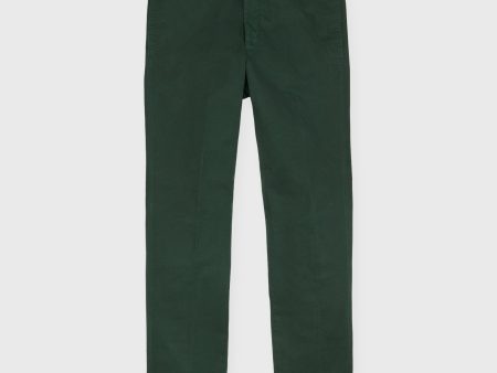 Garment-Dyed Sport Trouser in Spruce High Ridge Twill Online Sale