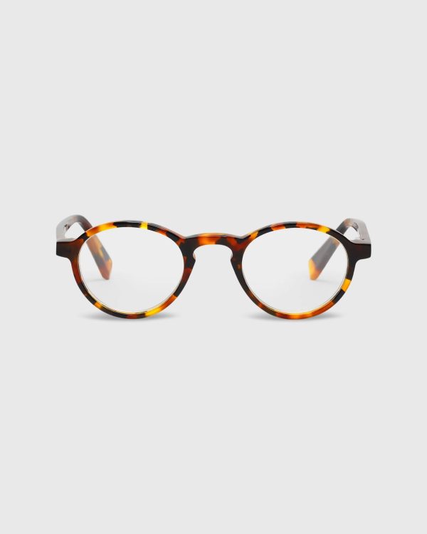 Board Stiff Reading Glasses in Tortoise For Sale