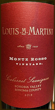 Louis M. Martini Cabernet Sauvignon Monte Rosso Vineyard - 750ML Hot on Sale